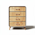 Wooden four-drawer storage cabinet 60 x 40 x 80cm with modern design