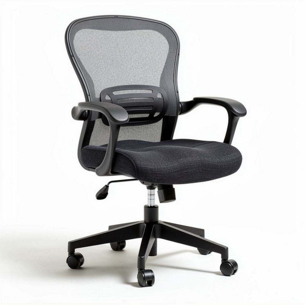 Mesh ergonomic office chair with adjustable height and swivel base 60 x 60 x 100cm